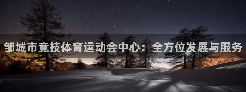 678体育官网下载：邹城市竞技体育运动会中心：全方位发展与服务